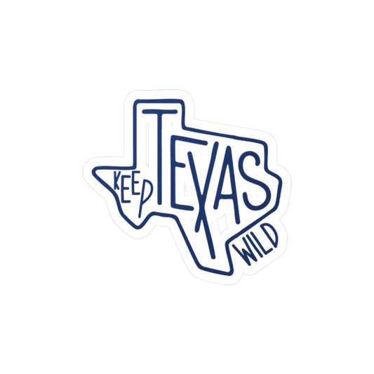 Keep TX Wild Vinyl Decal