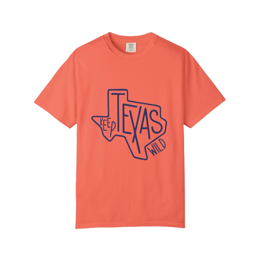Keep TX Wild - Unisex Garment-Dyed Tee